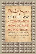 Cover: Shakespeare and the Law - University of Chicago Press