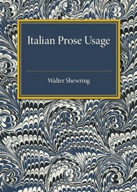 Enlarge image Cover: Italian Prose Usage - Cambridge University Press