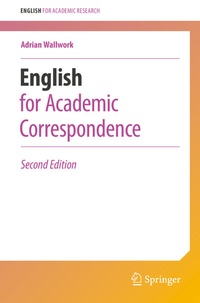 Abbildung von: English for Academic Correspondence - Springer