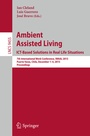 Cover: Ambient Assisted Living. ICT-based Solutions in Real Life Situations - Springer