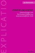 Cover: Literatur und Kontext - Brill Deutschland