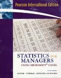 Cover: Statistics for Managers Using Excel and Student CD Package - Pearson