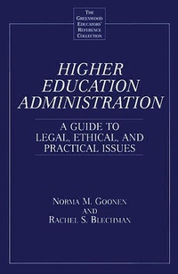 Enlarge image Cover: Higher Education Administration - Greenwood Press