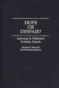 Enlarge image Cover: Hope or Despair? - Praeger Publishers Inc