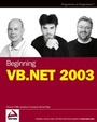Cover: Beginning VB.NET 2003 - Wrox Press
