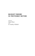 Cover: Budget Theory in the Public Sector - Praeger Publishers Inc