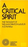 Cover: Critical Spirit - McGill-Queen's University Press