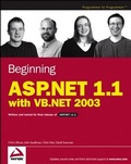 Cover: Beginning ASP.NET 1.1 with VB.NET 2003 - Hungry Minds Inc,U.S.