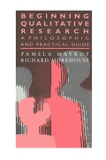 Cover: Beginning Qualitative Research - Routledge Falmer
