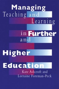 Enlarge image Cover: Managing Teaching and Learning in Further and Higher Education - Routledge Falmer