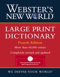 Cover: Webster's New World Large Print Dictionary - Hungry Minds Inc,U.S.