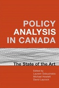 Cover: Policy Analysis in Canada - University of Toronto Press