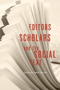 Cover: Editors, Scholars, and the Social Text - University of Toronto Press