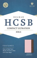 Cover: HCSB Compact Ultrathin Bible, Pink/Brown Leathertouch - Broadman & Holman Publishers
