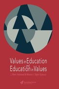 Cover: Values in Education and Education in Values - Routledge Falmer
