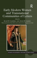 Cover: Early Modern Women and Transnational Communities of Letters - Routledge