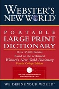 Cover: Webster's New World Portable Large Print Dictionary - Hungry Minds Inc,U.S.