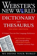 Cover: Webster's New World Dictionary and Thesaurus - Hungry Minds Inc,U.S.