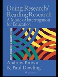 Cover: Doing Research/Reading Research - Routledge Falmer