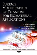 Cover: Surface Modification of Titanium for Biomaterial Applications - Nova Science Publishers Inc