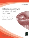 Cover: Brazilian corporations, the state and transnational activity - Emerald Group Publishing Limited