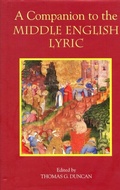 Cover: A Companion to the Middle English Lyric - De Gruyter