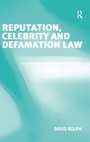Cover: Reputation, Celebrity and Defamation Law - Routledge