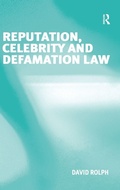 Cover: Reputation, Celebrity and Defamation Law - Routledge