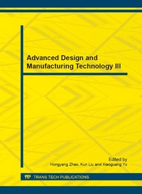 Enlarge image Cover: Advanced Design and Manufacturing Technology III - Trans Tech Publications Ltd
