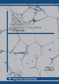 Abbildung von: A Directory of Arrhenius Parameters - Non-Metals - Trans Tech Publications Ltd