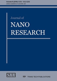 Enlarge image Cover: Journal of Nano Research Vol. 9 - Trans Tech Publications Ltd