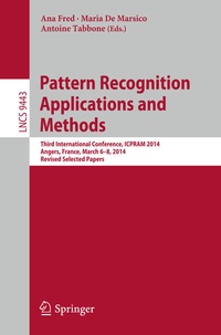 Enlarge image Cover: Pattern Recognition Applications and Methods - Springer