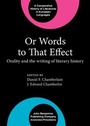Cover: Or Words to That Effect - John Benjamins Publishing Co