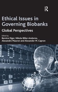 Cover: Ethical Issues in Governing Biobanks - Routledge