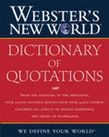 Cover: Webster's New World Dictionary of Quotations - Hungry Minds Inc,U.S.