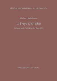 Abbildung von: Li Deyu (787-850) - Harrassowitz Verlag