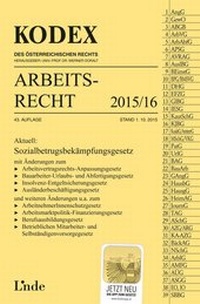Abbildung von: KODEX Arbeitsrecht 2015/16 - Linde