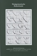 Cover: Westgermanische Bodenfunde - Habelt, R
