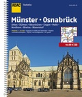 Cover: ADAC Stadtatlas M&uuml;nster/Osnabr&uuml;ck mit Ahlen, D&uuml;lmen, Ibbenb&uuml;ren, Lingen, Melle - ADAC Reisef&uuml;hrer