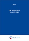 Cover: Das Beweisverbot des &sect; 252 StPO - Kovac, Dr. Verlag