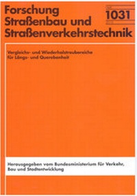 Abbildung von: Vergleichs- und Wiederholstreubereiche für Längs- und Querebenheit - Fachverlag NW in Carl Ed. Schünemann KG