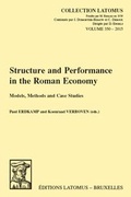 Cover: Structure and Performance in the Roman Economy - Peeters Publishers