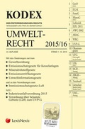 Cover: KODEX Umweltrecht 2015/16 - LexisNexis Verlag ARD ORAC GmbH
