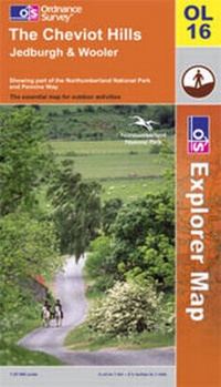 Abbildung von: The Cheviot Hills, Jedburgh and Wooler - Ordnance Survey