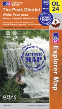 Abbildung von: The Peak District - White Peak Area - Ordnance Survey