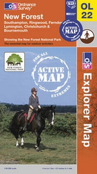 Abbildung von: New Forest, Southampton, Ringwood, Ferndown, Lymington, Christchurch and Bournemouth - Ordnance Survey