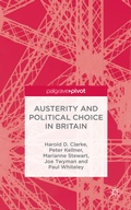Cover: Austerity and Political Choice in Britain - Palgrave Pivot