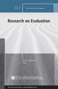 Enlarge image Cover: Research on Evaluation - Wiley