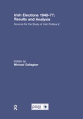 Cover: Irish Elections 1948-77: Results and Analysis - Routledge