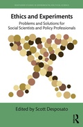 Cover: Ethics and Experiments - Routledge